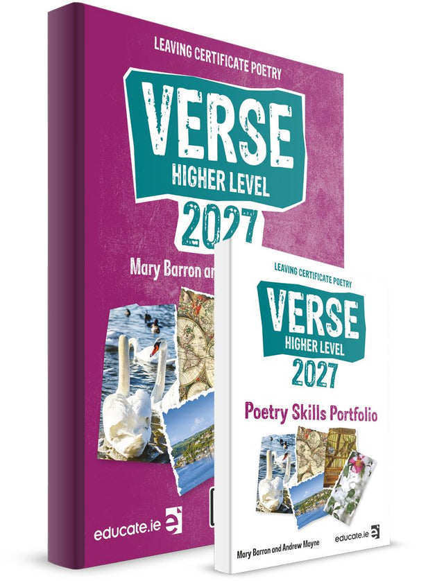 Verse 2027 - Leaving Cert Poetry - Higher Level - Textbook & Poetry Skills Portfolio Book - Set by Educate.ie on Schoolbooks.ie