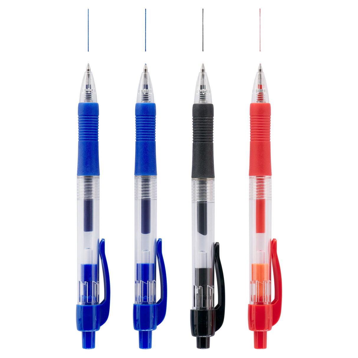 ProScribe - Retractable Gelball Pens - Pack of 4 by ProScribe on Schoolbooks.ie