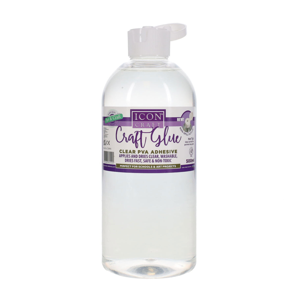 Icon Craft - 500ml Clear PVA Craft Glue by Icon Craft on Schoolbooks.ie