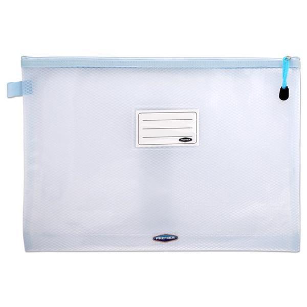 ■ Premto - B4+ Ultramesh Expanding Wallet - Cornflower Blue by Premto on Schoolbooks.ie