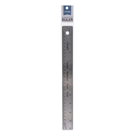 Concept - Stainless Steel Flexible Ruler 12" / 30cm by Concept on Schoolbooks.ie