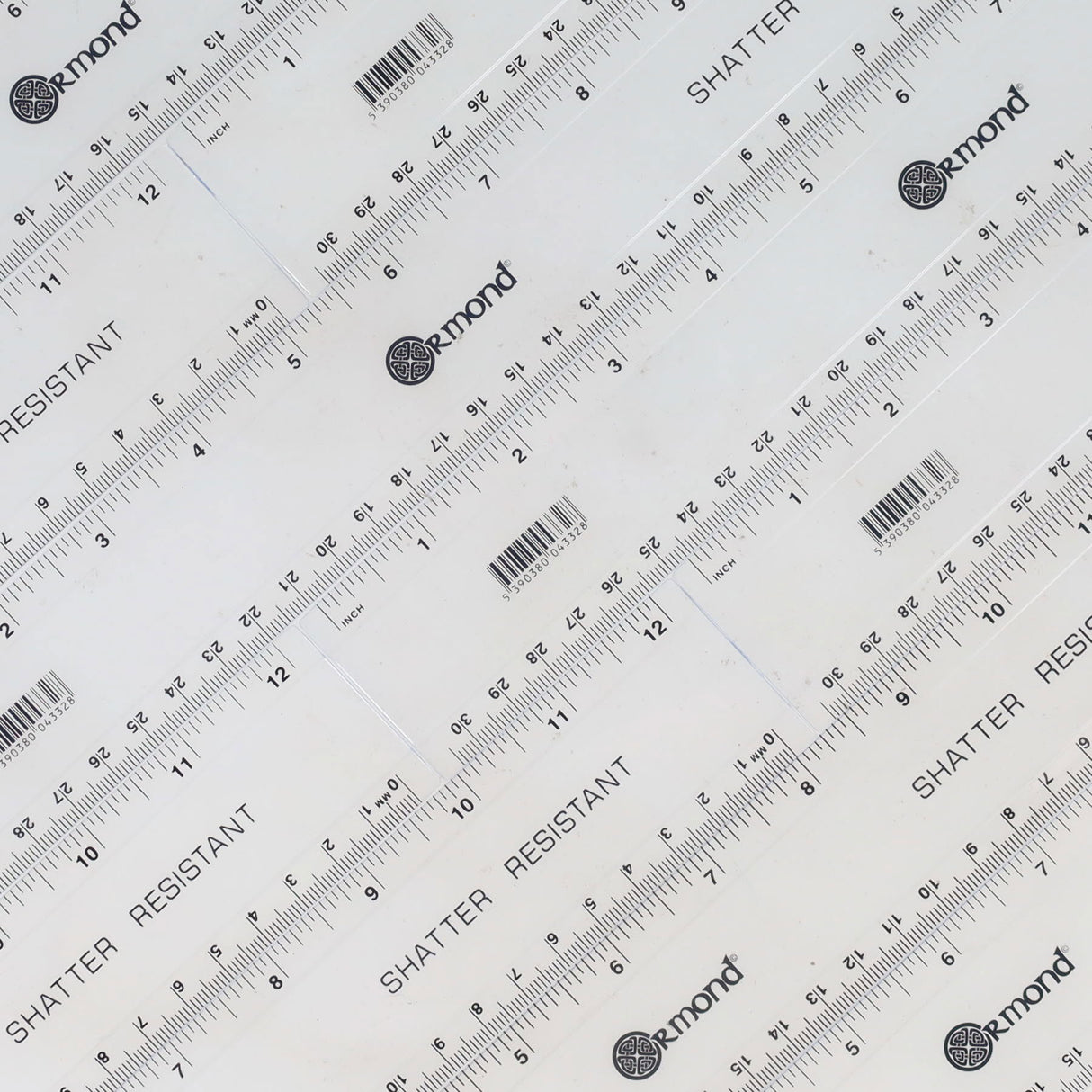 Ormond - Shatterproof Ruler - 12" / 30cm by Ormond on Schoolbooks.ie