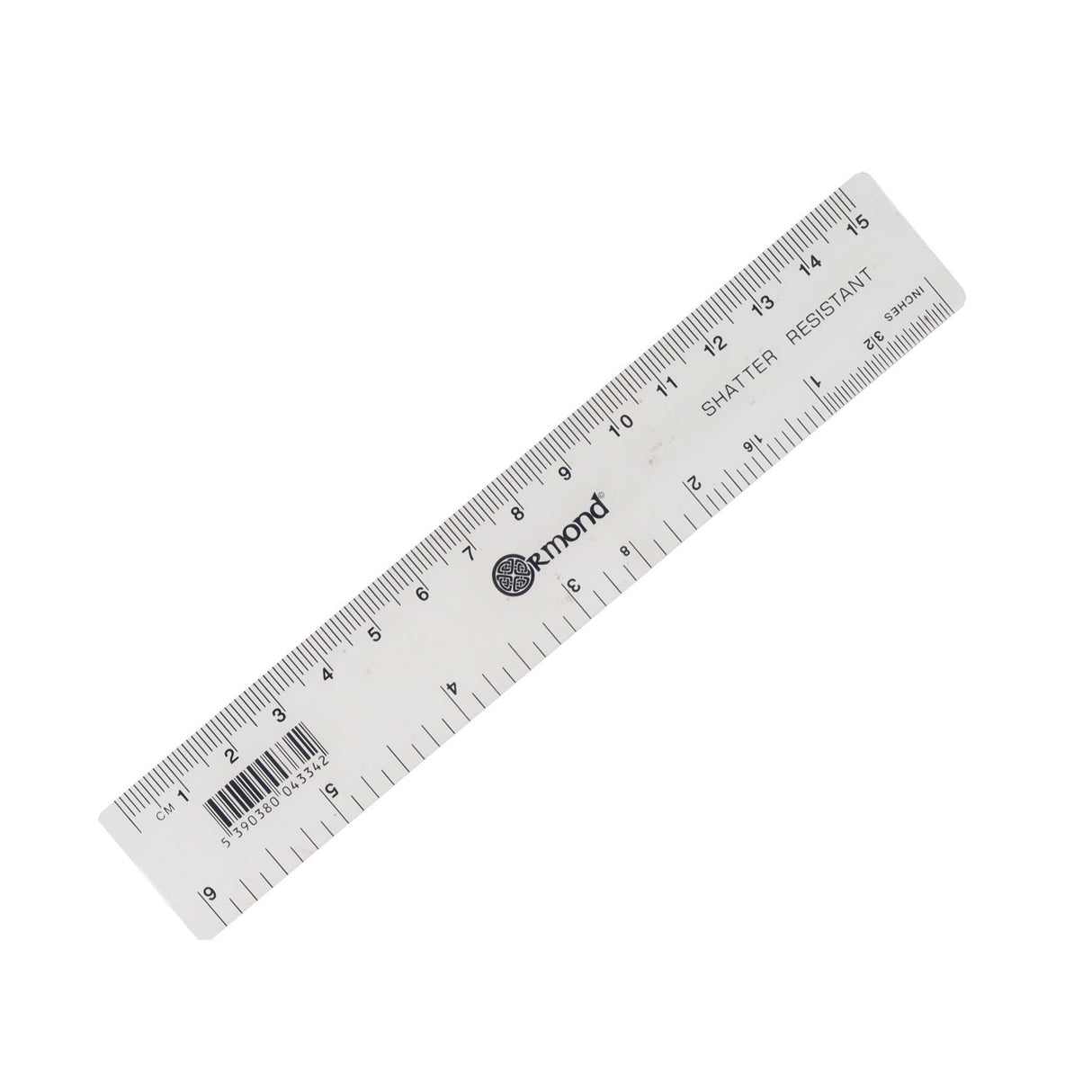 Ormond - 6''/15cm Transparent Ruler by Ormond on Schoolbooks.ie