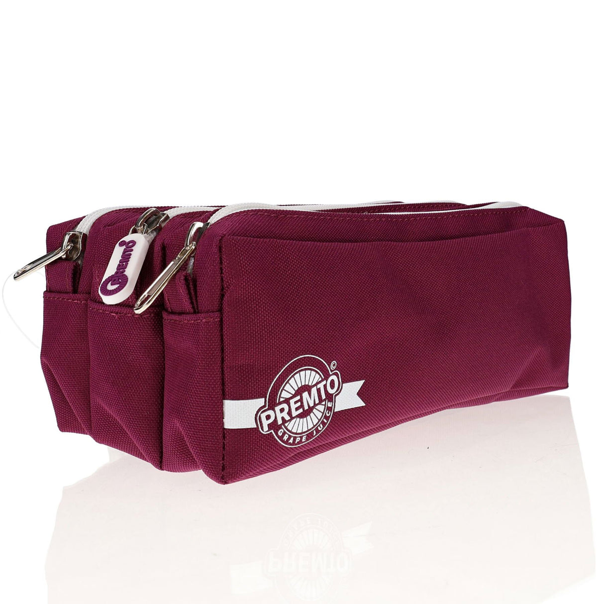 Premto - Pencil Case - 3 Pocket - Grape Juice by Premto on Schoolbooks.ie