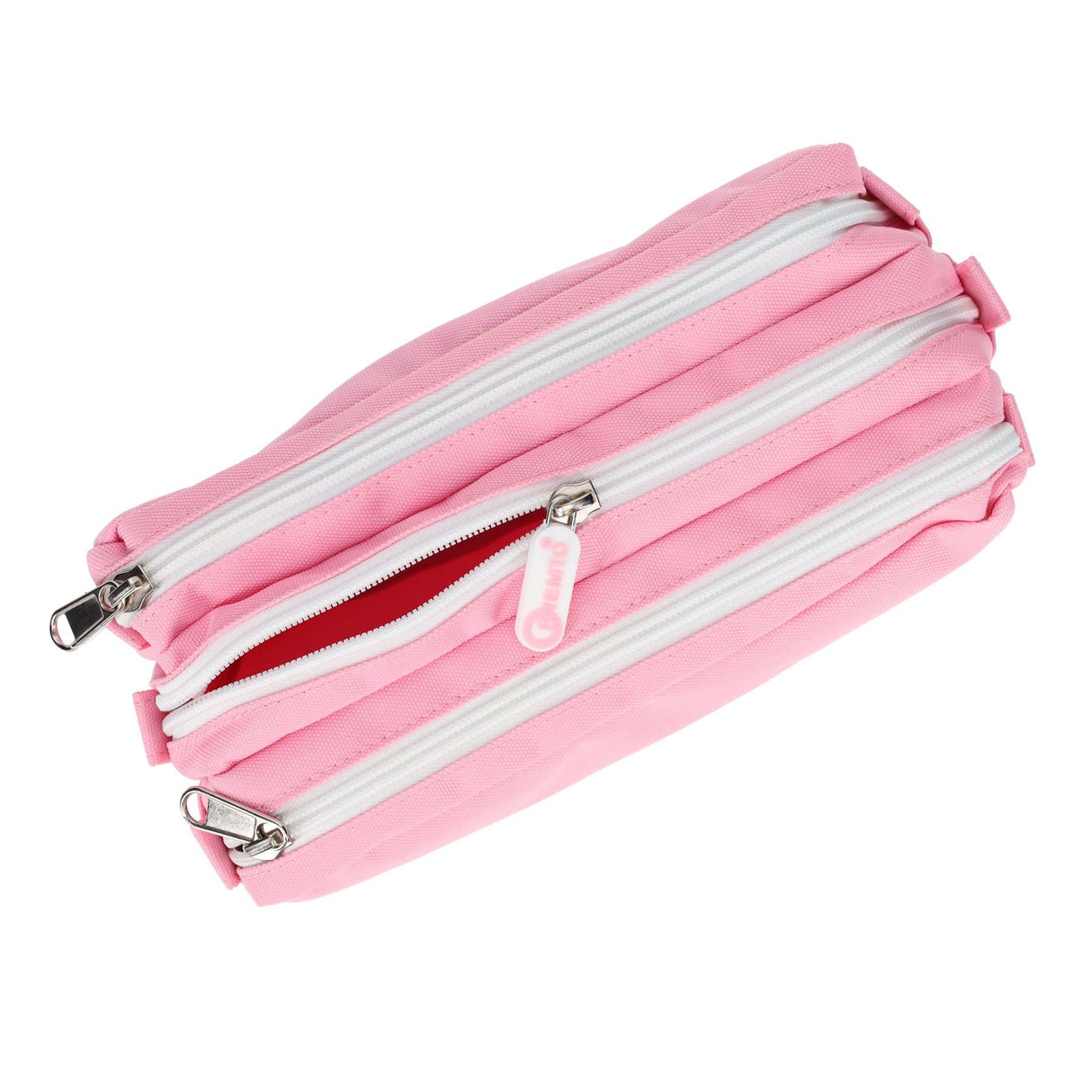 ■ Premto - Pencil Case - 3 Pocket - Pastel - Pink Sherbet by Premto on Schoolbooks.ie