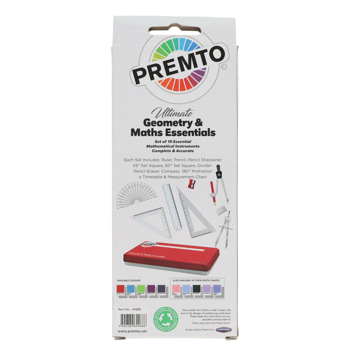 Premto - Maths Set - 9 Piece - Asst
