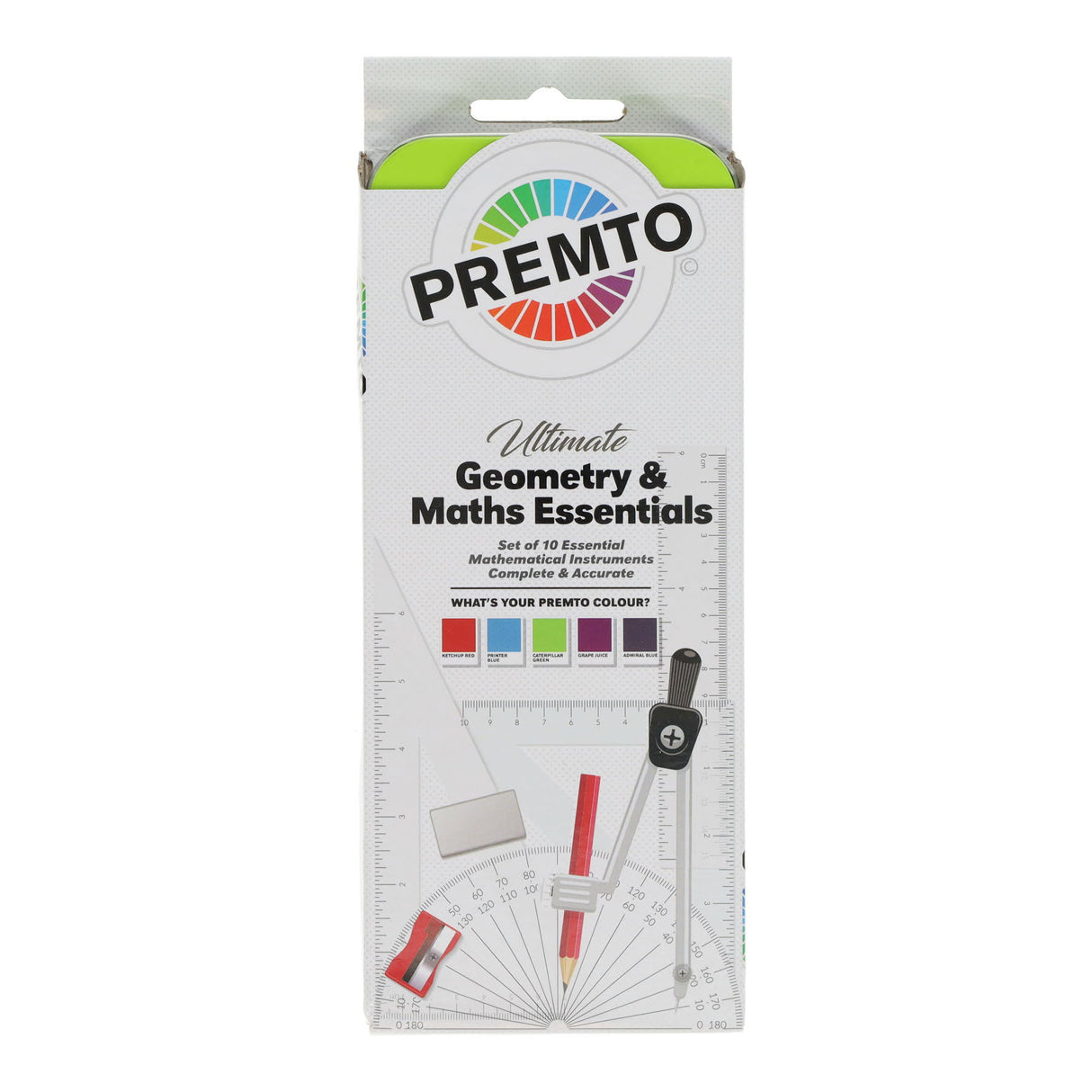 Premto - Maths Set - 9 Piece - Asst