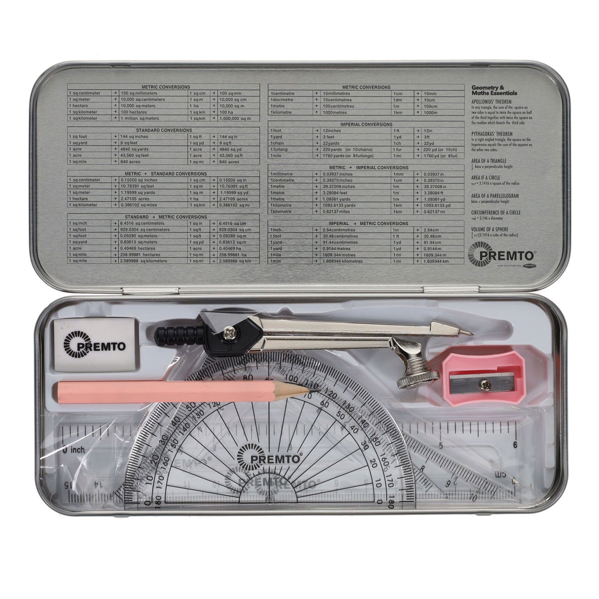 Premto - Pastel Maths Set - 9 Piece - Asst