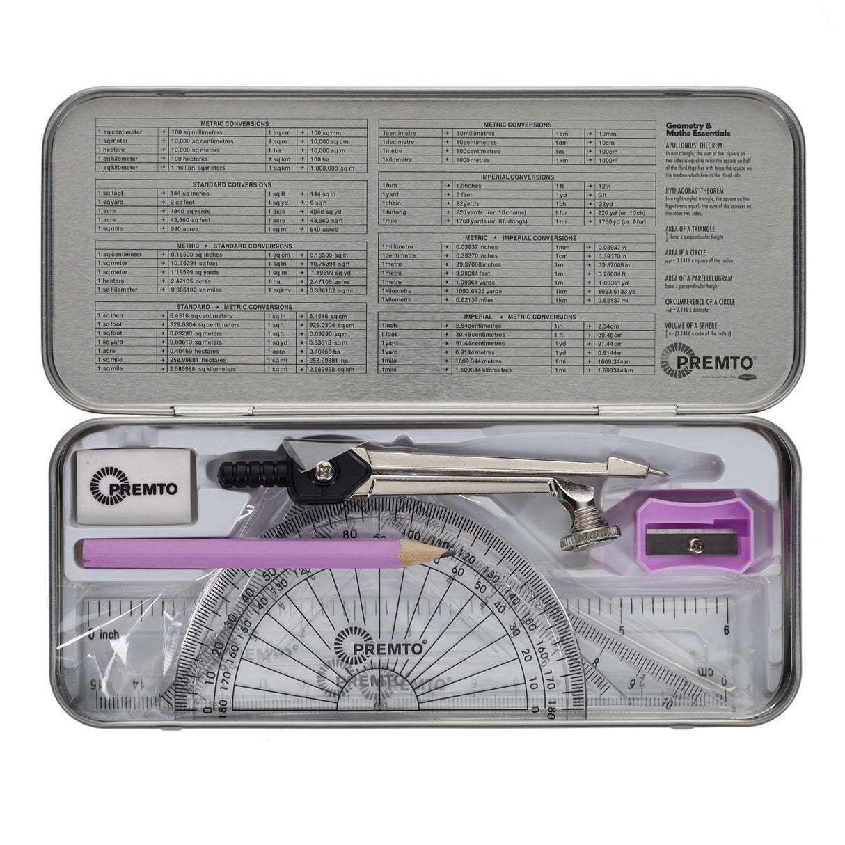 Premto - Pastel Maths Set - 9 Piece - Asst