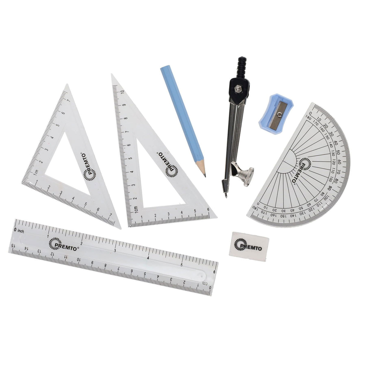 Premto - Pastel Maths Set - 9 Piece - Asst
