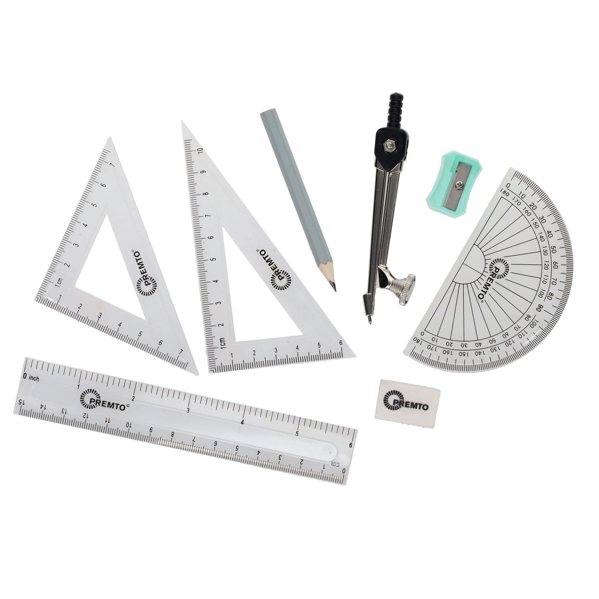 Premto - Pastel Maths Set - 9 Piece - Asst