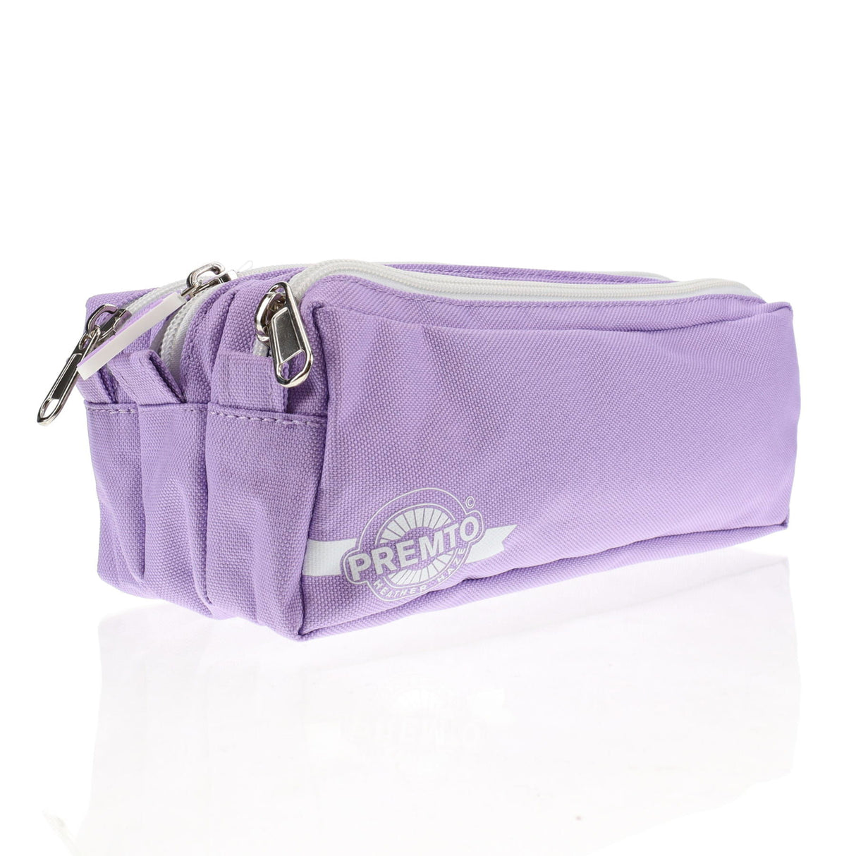 Premto - Pencil Case - 3 Pocket - Pastel - Heather Haze by Premto on Schoolbooks.ie