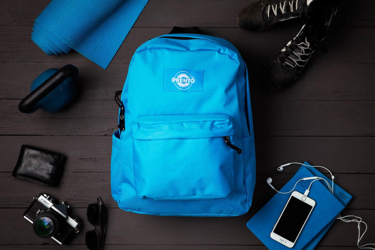 Premto Backpack - 26 Litre - Printer Blue by Premto on Schoolbooks.ie