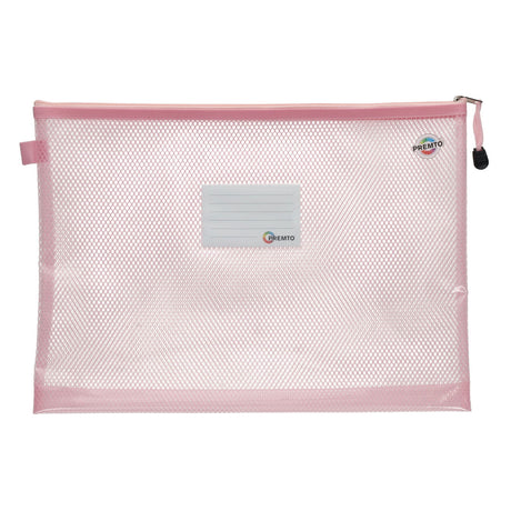 Premto - B4+ Ultramesh Expanding Wallet - Pink Sherbet by Premto on Schoolbooks.ie