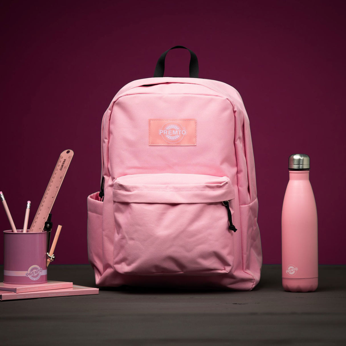 Premto Backpack - 26 Litre - Pink Sherbet by Premto on Schoolbooks.ie