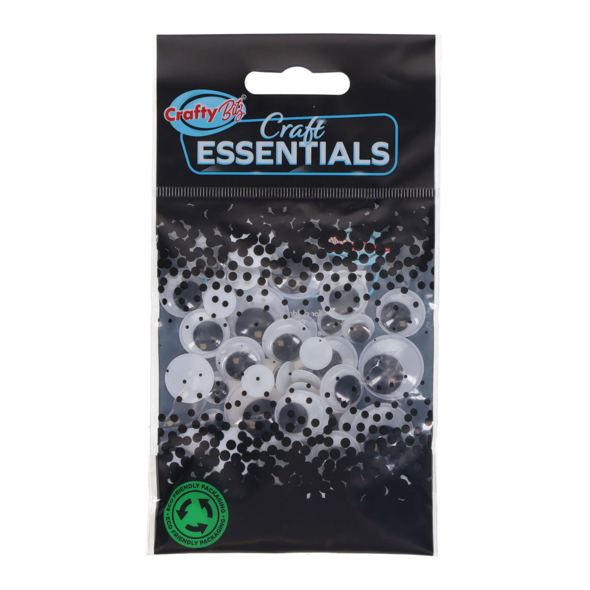 Crafty Bitz Packet of 50 Wiggle Goggly Eyes by Crafty Bitz on Schoolbooks.ie