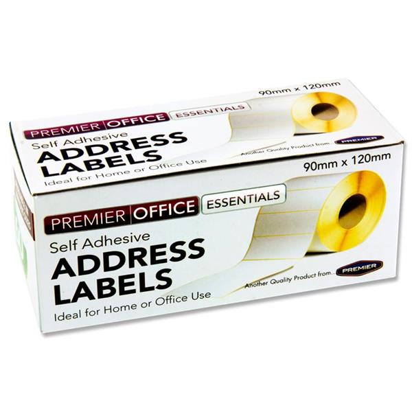 Concept - Large Self Adhesive White Address Labels - Roll of 60 by Concept on Schoolbooks.ie
