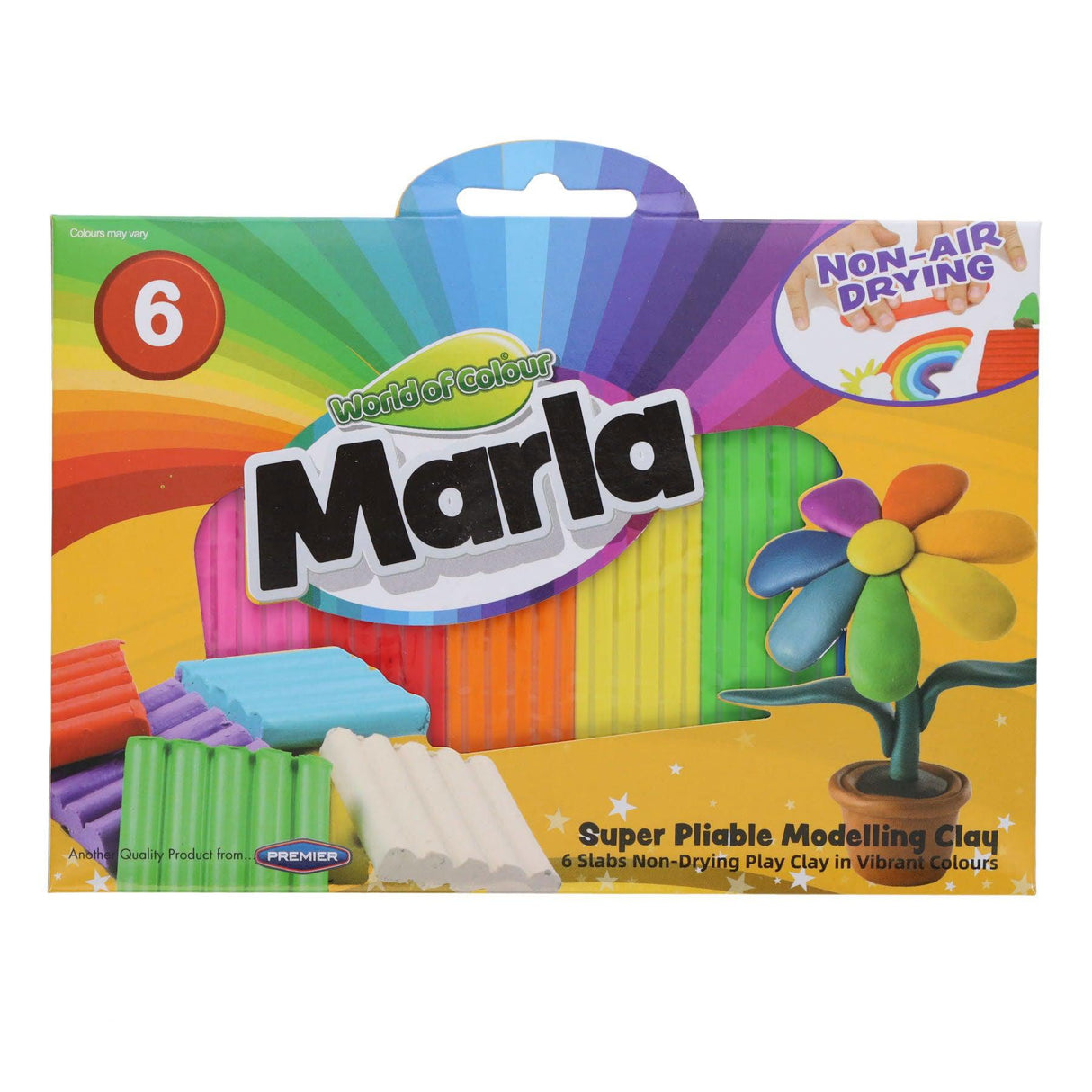 ■ World of Colour - Marla - Modelling Clay - Pack of 6 Assorted Colours by World of Colour on Schoolbooks.ie