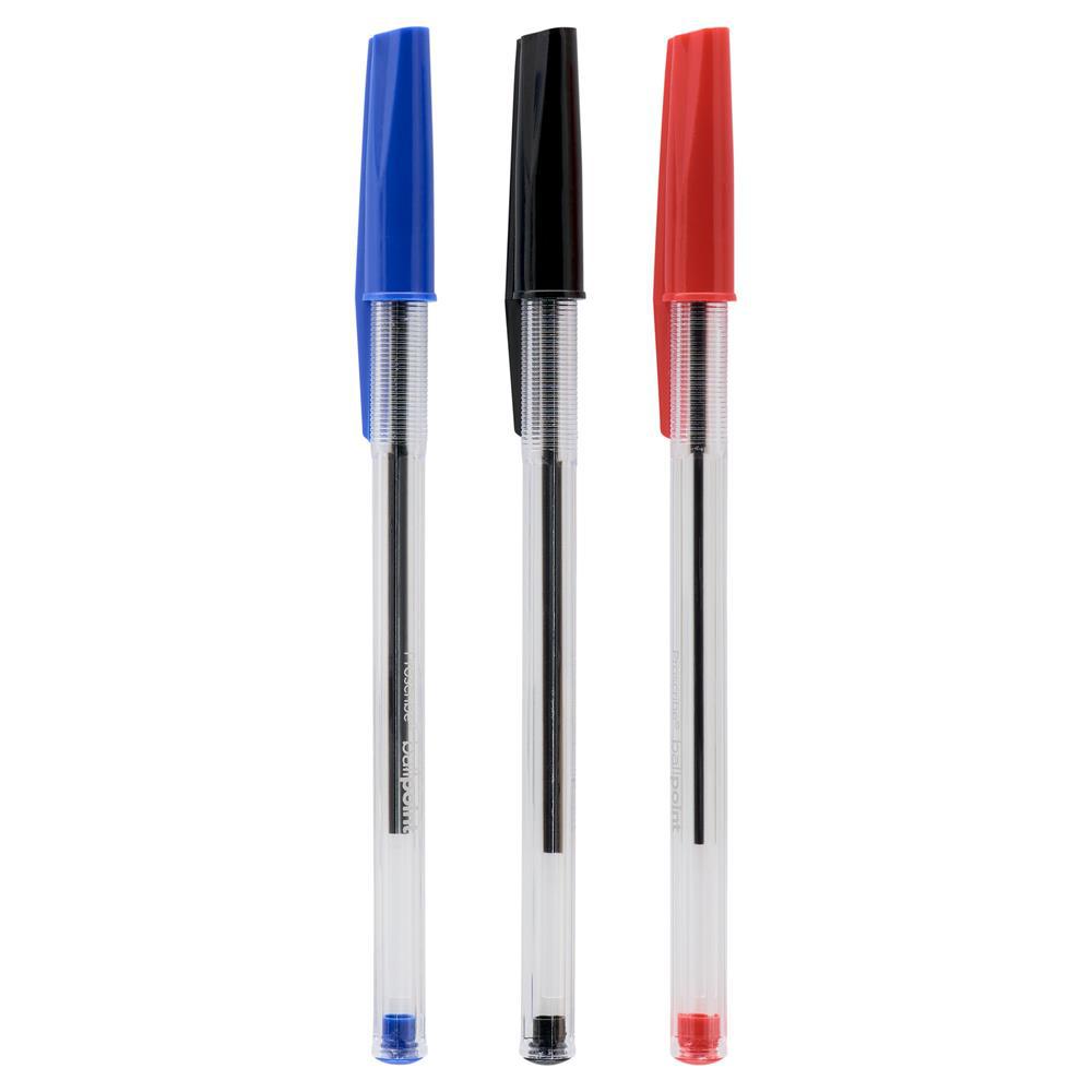 Ball Point Pen (5 Blue, 3 Black 2 Red) - Pack of 10 by ProScribe on Schoolbooks.ie