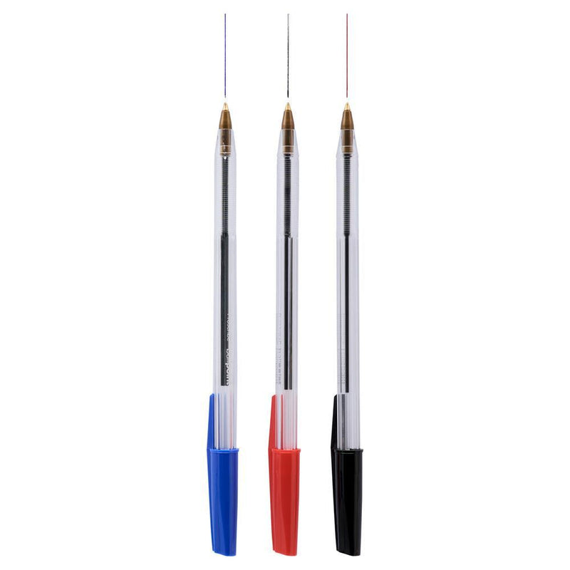 Ball Point Pen (5 Blue, 3 Black 2 Red) - Pack of 10 by ProScribe on Schoolbooks.ie