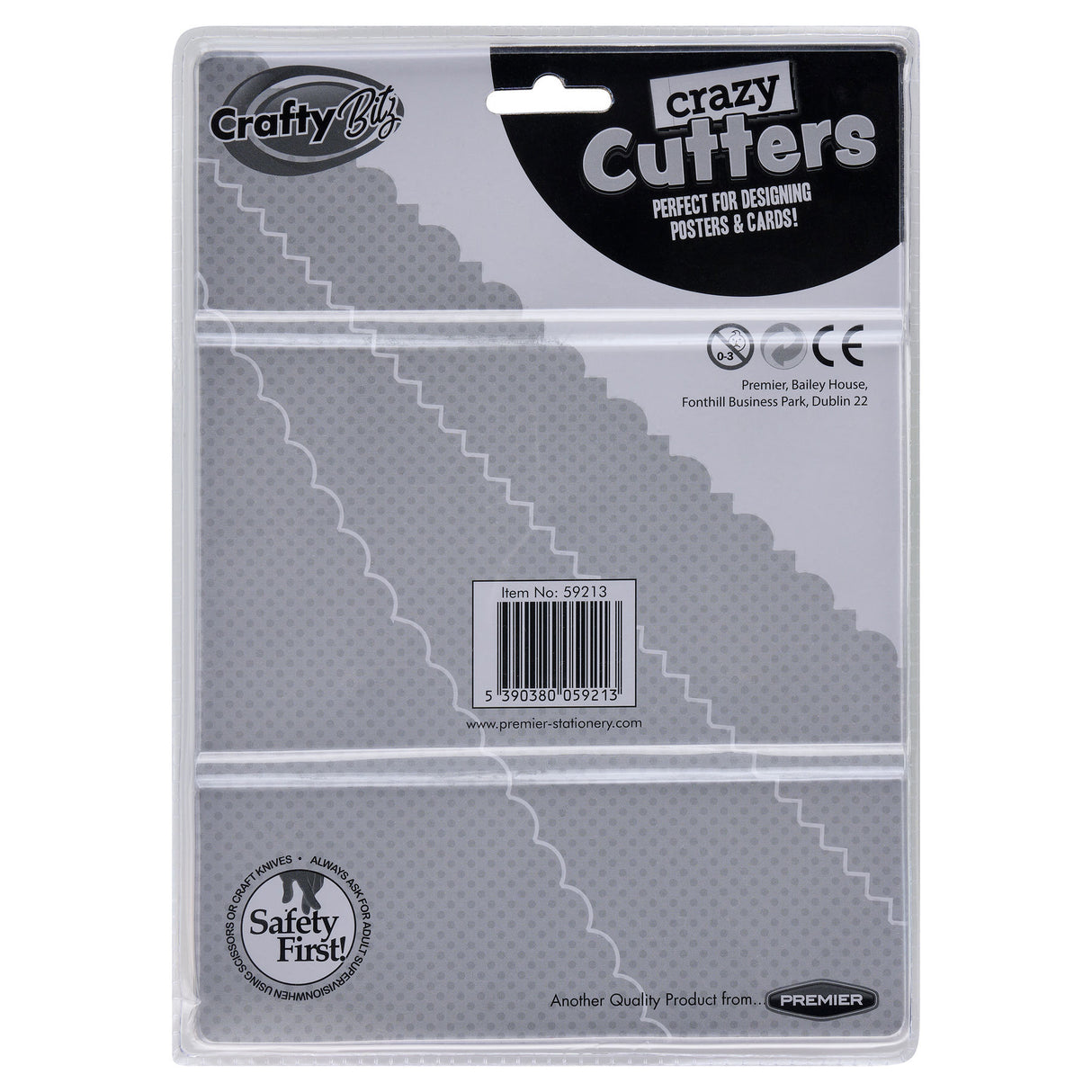 Crafty Bitz - Crazy Cutters Craft Scissors - Pack of 3 by Crafty Bitz on Schoolbooks.ie