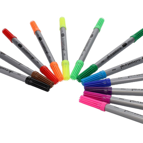 ProScribe - Pack of 12 Double Sided Thick / Thin Markers by ProScribe on Schoolbooks.ie