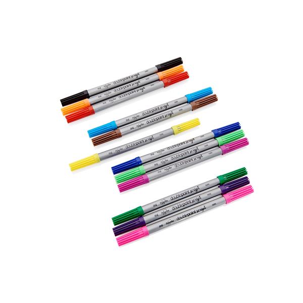 ProScribe - Pack of 12 Double Sided Thick / Thin Markers by ProScribe on Schoolbooks.ie