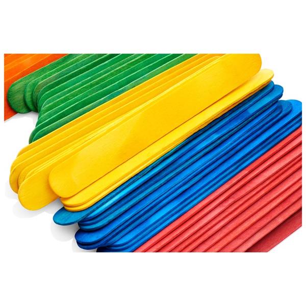 Crafty Bitz - Jumbo Lollipop Sticks - Coloured - Pack of 200 by Crafty Bitz on Schoolbooks.ie