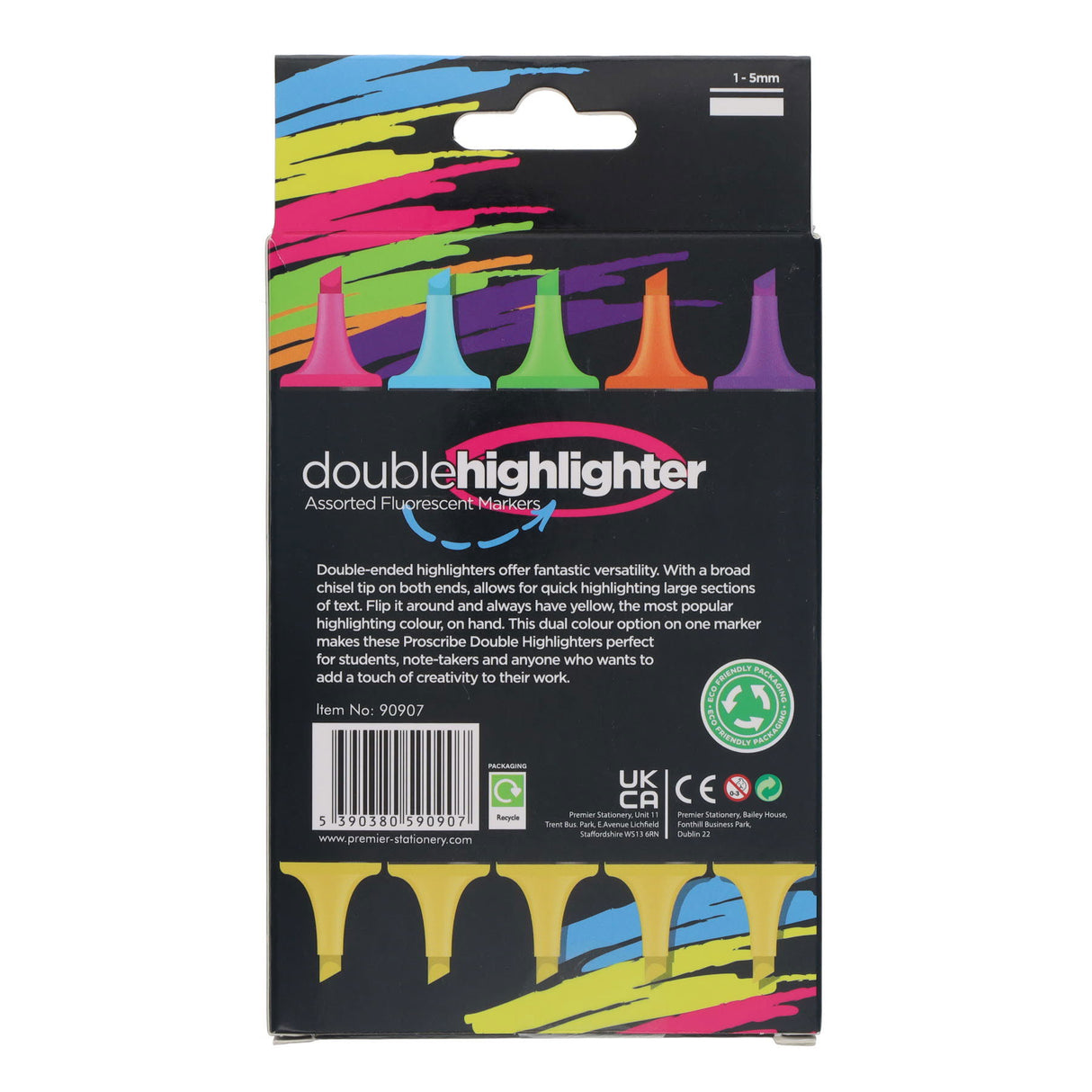 ProScribe - 5 Double Ended Highlighter Markers by ProScribe on Schoolbooks.ie