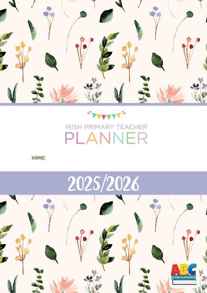 ■ Irish Primary Teacher Planner 2025-2026 - Flowers by ABC Publications on Schoolbooks.ie