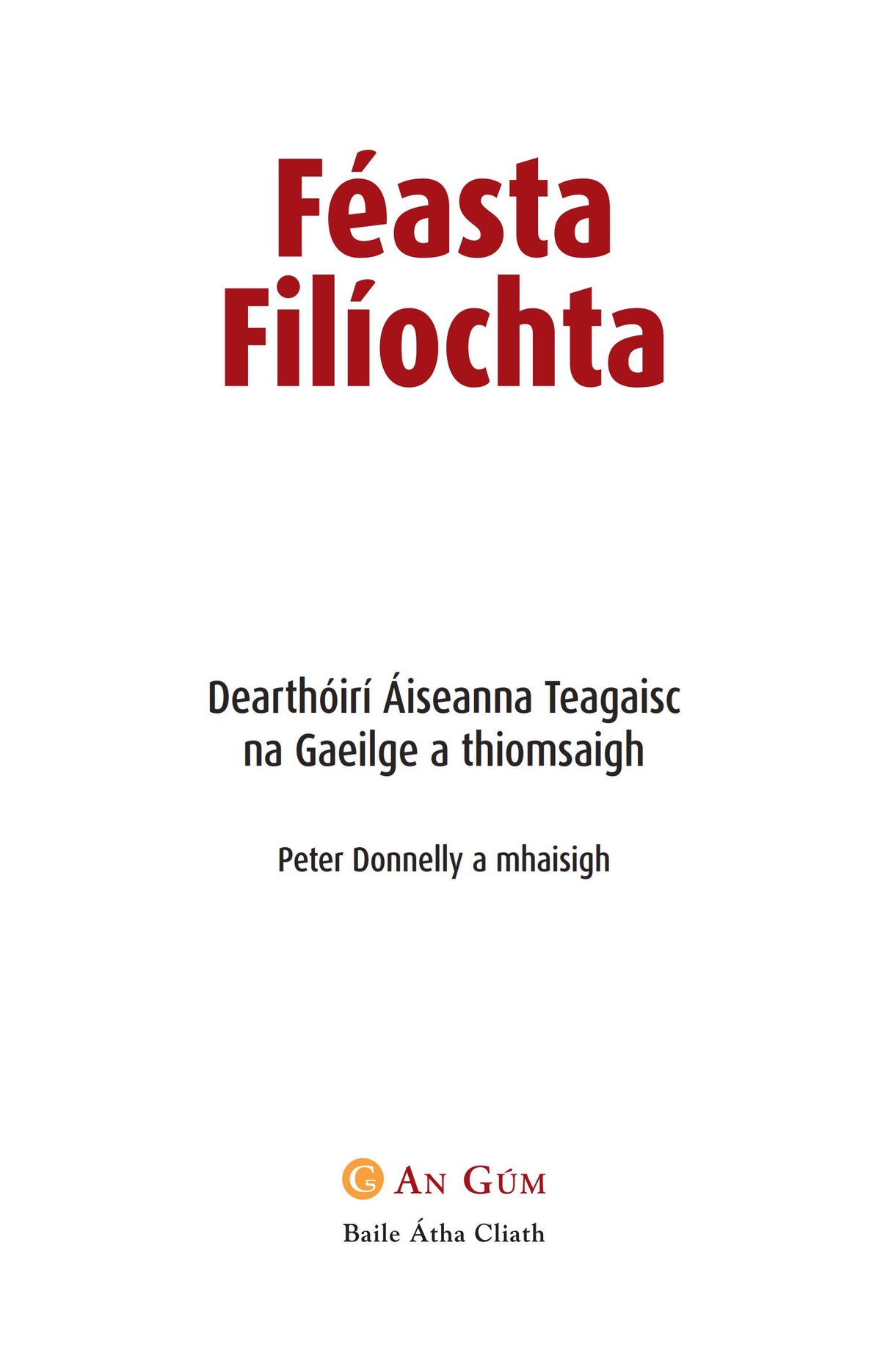 Féasta Filíochta by An Gum on Schoolbooks.ie