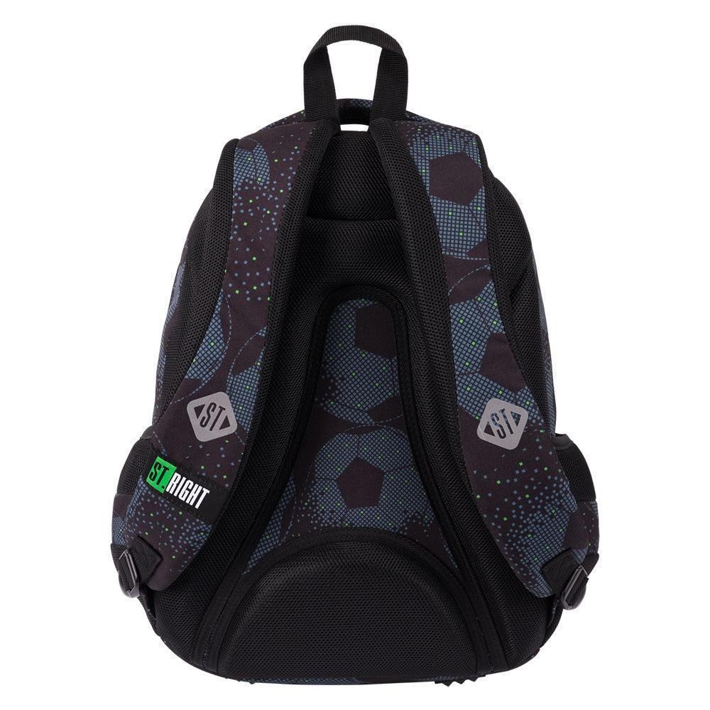 St.Right - Football - 4 Compartment Backpack - BP7 by St.Right on Schoolbooks.ie