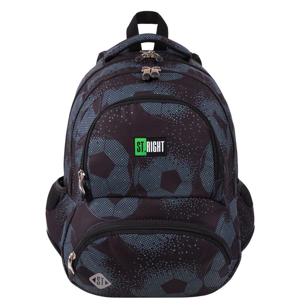St.Right - Football - 4 Compartment Backpack - BP7 by St.Right on Schoolbooks.ie