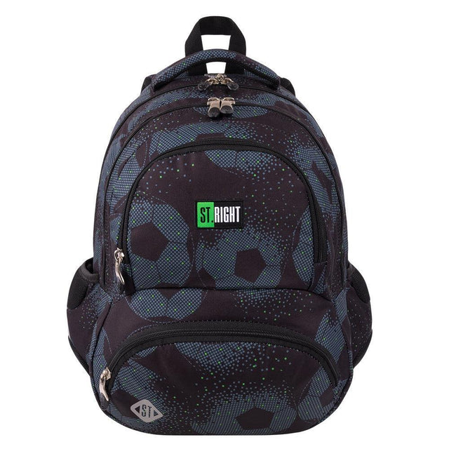 St.Right - Football - 4 Compartment Backpack - BP7 by St.Right on Schoolbooks.ie