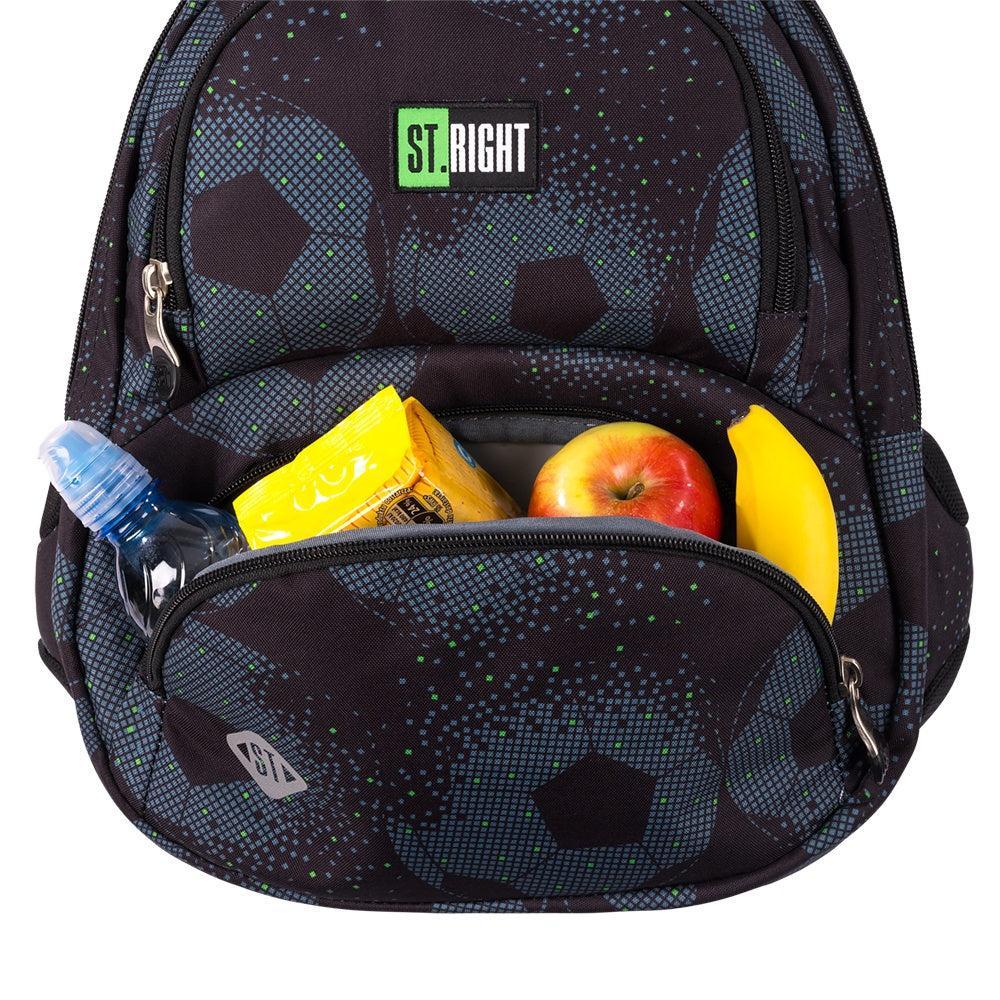 St.Right - Football - 4 Compartment Backpack - BP7 by St.Right on Schoolbooks.ie