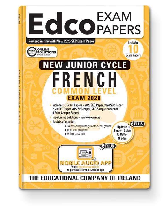Exam Papers - Junior Cycle - French - Common Level - Exam 2026 by Edco on Schoolbooks.ie
