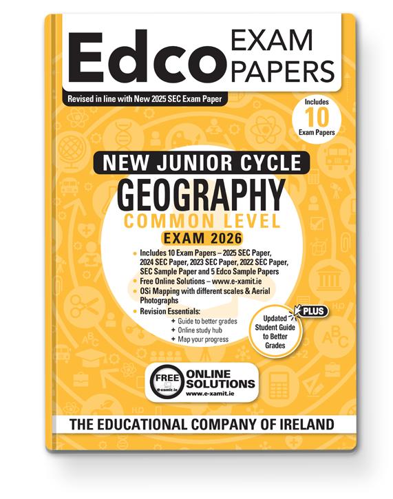 Exam Papers - Junior Cycle - Geography - Common Level - Exam 2026 by Edco on Schoolbooks.ie