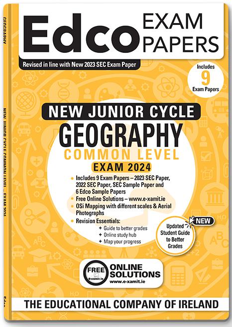 ■ Exam Papers - Junior Cycle - Geography - Common Level - Exam 2024 by Edco on Schoolbooks.ie