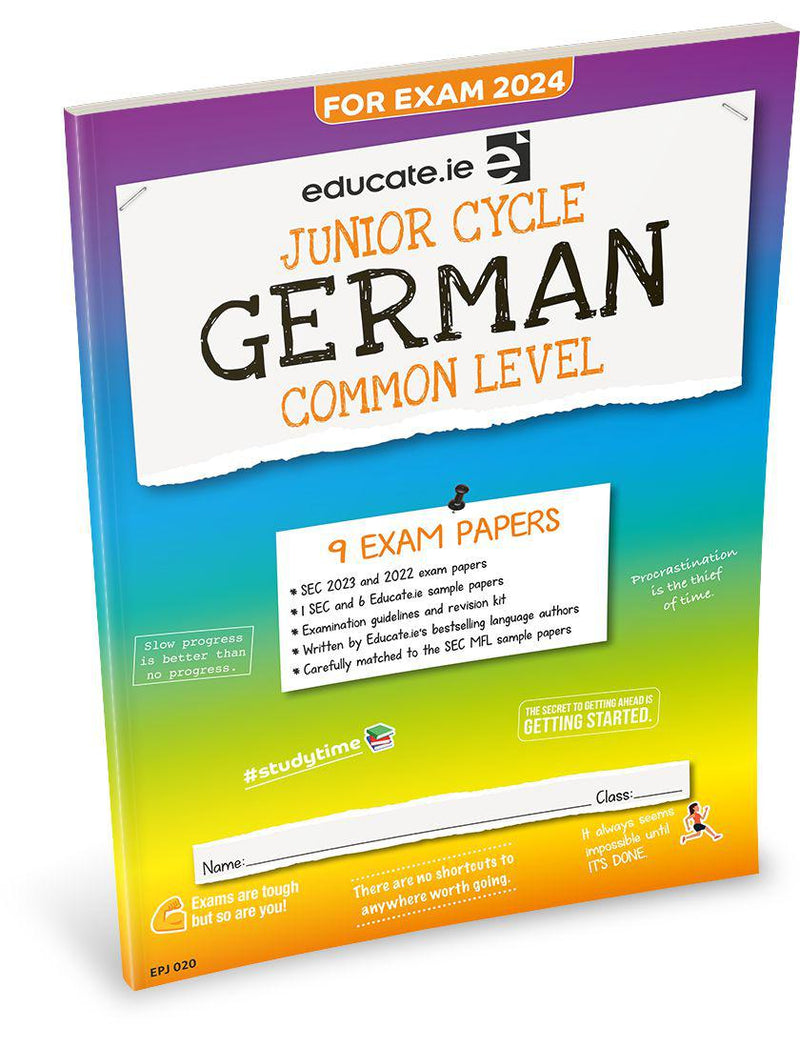Educate.ie - Exam Papers - Junior Cycle - German - Common Level - Exam 2024 by Educate.ie on Schoolbooks.ie