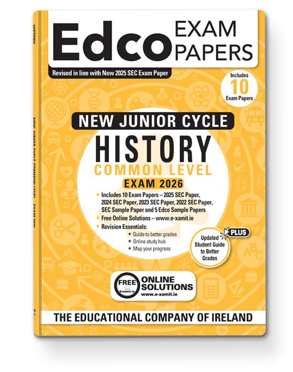 Exam Papers - Junior Cycle - History - Common Level - Exam 2026 by Edco on Schoolbooks.ie