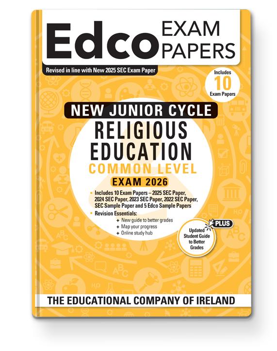 Exam Papers - Junior Cycle - Religious Education - Common Level - Exam 2026 by Edco on Schoolbooks.ie