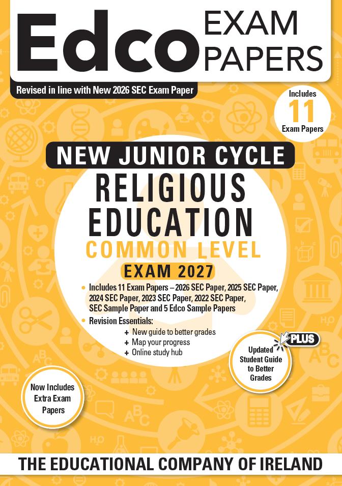 Exam Papers - Junior Cycle - Religious Education - Common Level - Exam 2027 by Edco on Schoolbooks.ie