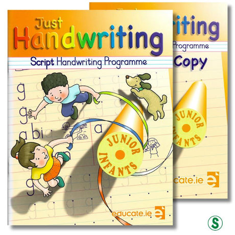 Just Handwriting - Junior Infants - Script Style by Educate.ie on Schoolbooks.ie