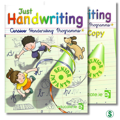 Just Handwriting - Senior Infants - Cursive + Practice Copy by Educate.ie on Schoolbooks.ie