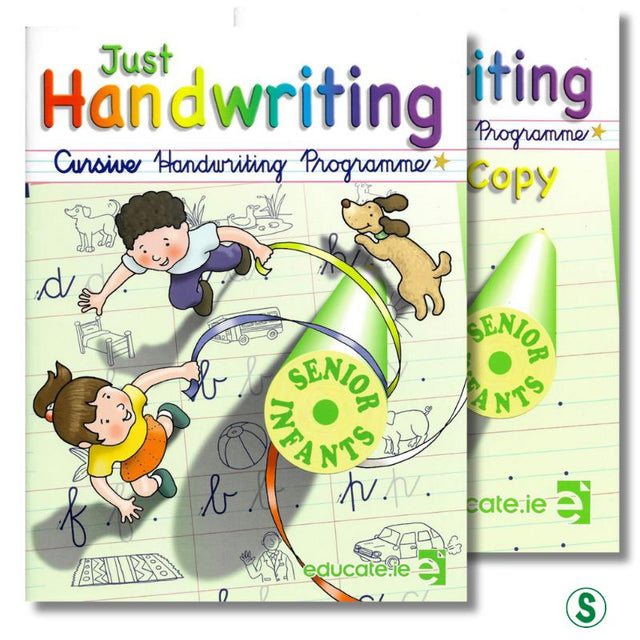 Just Handwriting - Senior Infants - Cursive + Practice Copy by Educate.ie on Schoolbooks.ie
