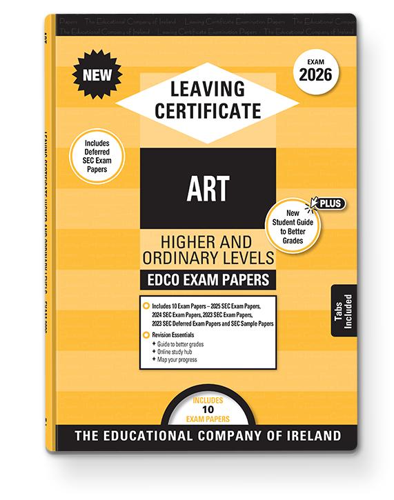 Exam Papers - Leaving Cert - Art - Higher & Ordinary Levels - Exam 2026 by Edco on Schoolbooks.ie