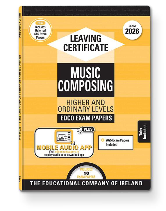 Exam Papers - Leaving Cert - Music - Higher & Ordinary Levels - Exam 2026 by Edco on Schoolbooks.ie