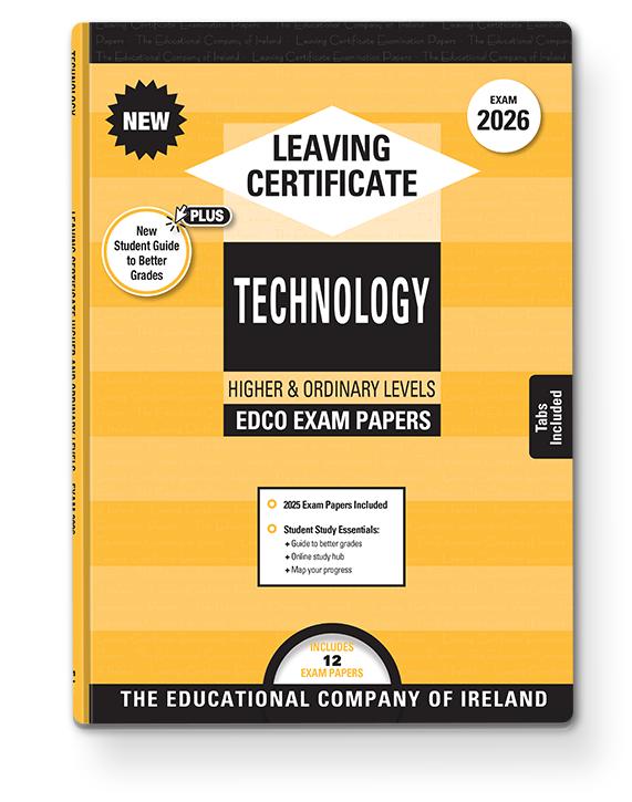 Exam Papers - Leaving Cert - Technology - Higher & Ordinary Levels - Exam 2026 by Edco on Schoolbooks.ie
