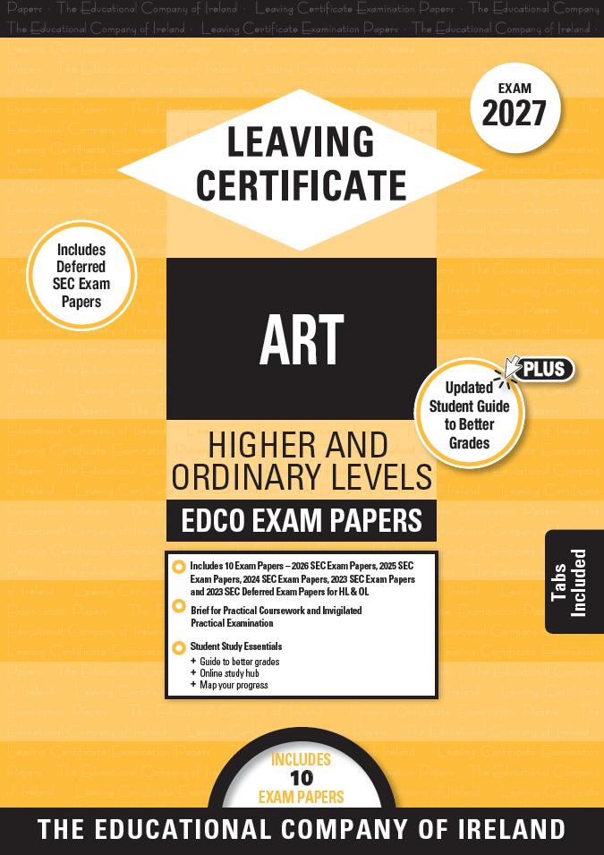 Exam Papers - Leaving Cert - Art - Higher & Ordinary Levels - Exam 2027 by Edco on Schoolbooks.ie