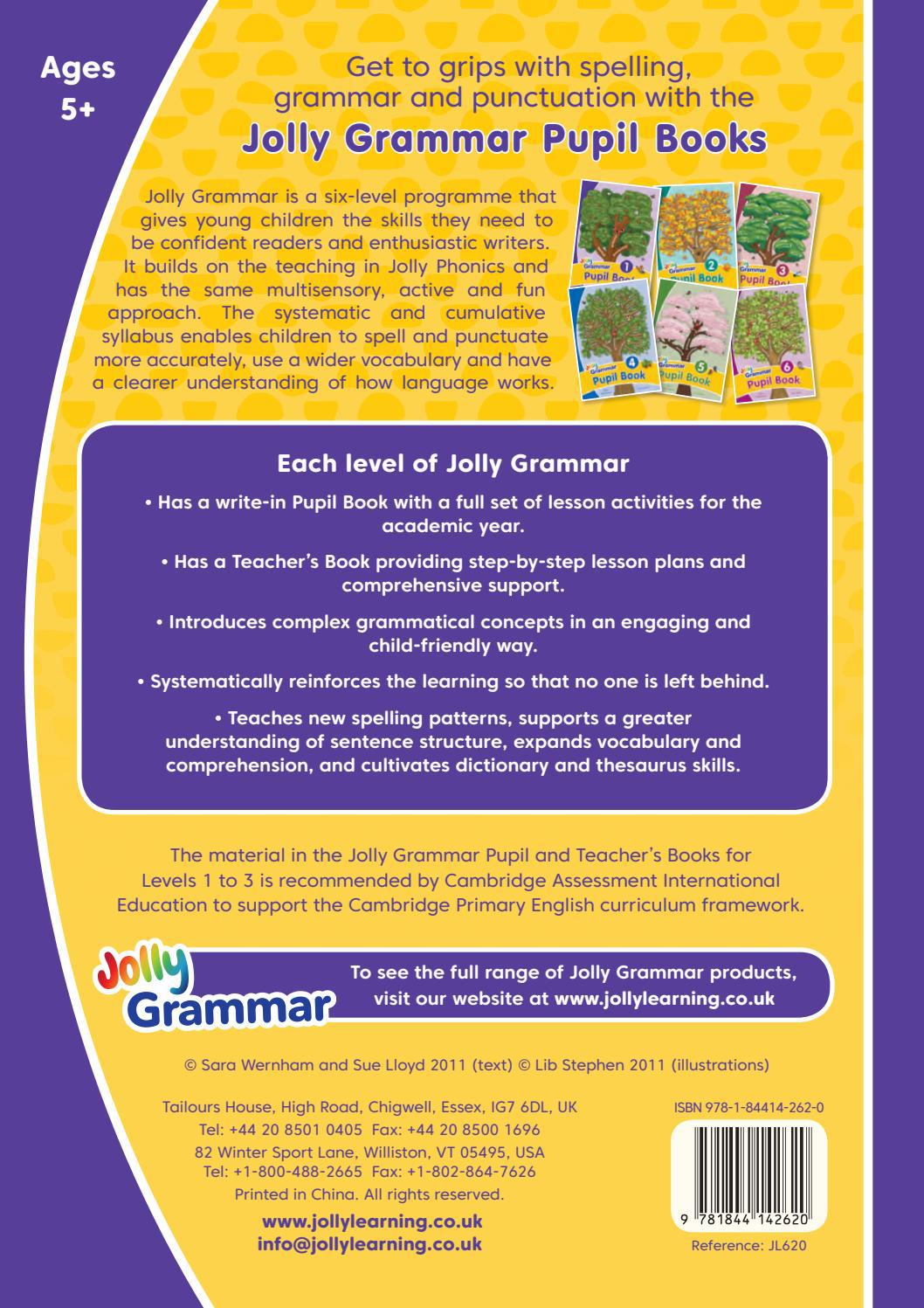 ■ Jolly Grammar 1 - Pupil Book by Jolly Learning Ltd on Schoolbooks.ie